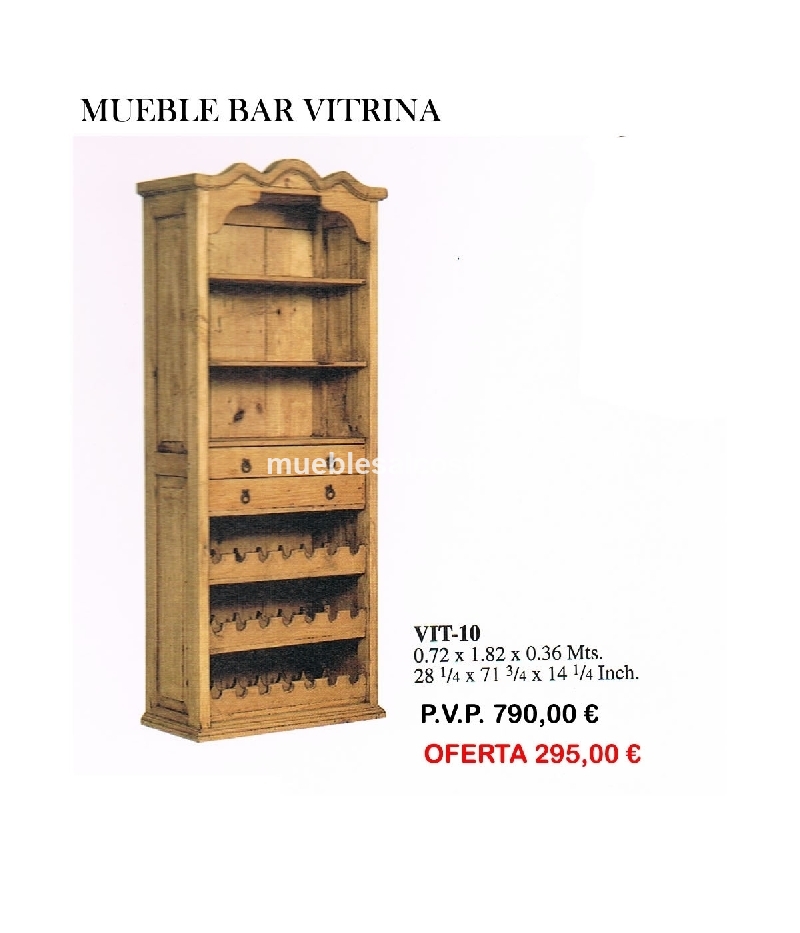 VITRINA MUEBLE BAR